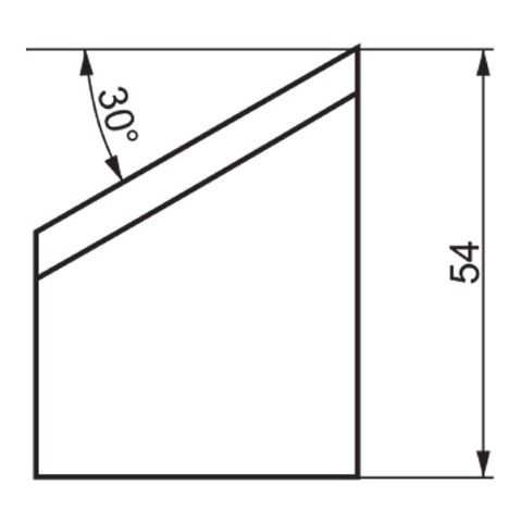 TRADEMASTER - INTERNAL TOOL BIT IB30/54 30 DEG X 54MM HIGH 